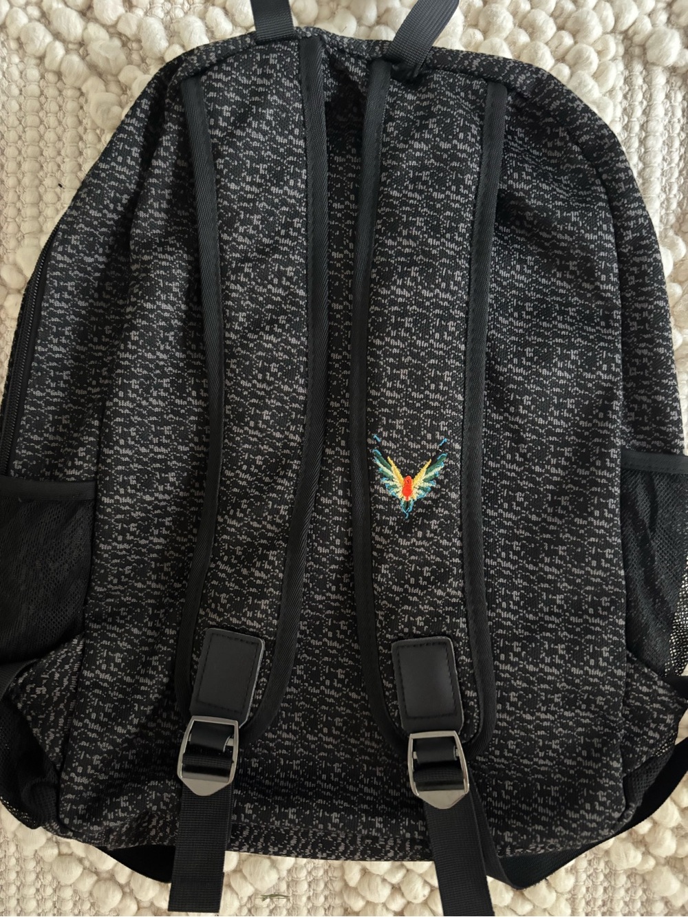 Logan Paul Maverick grey & black Backpack luggage parrot logo - Picture 7 of 14
